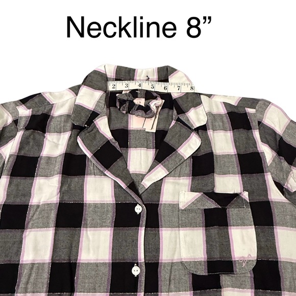 Victoria’s Secret - Cotton Modal Flannel Blend - Shirt & Bike Shorts PJ’s Set - Picture 9 of 16